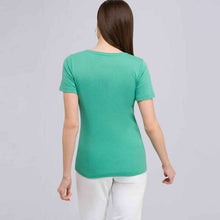 Load image into Gallery viewer, Short Sleeve V-Neck Tee-White-1