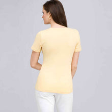 Load image into Gallery viewer, Short Sleeve V-Neck Tee-Black-1