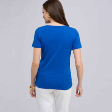 Load image into Gallery viewer, Short Sleeve V-Neck Tee-Orange-1