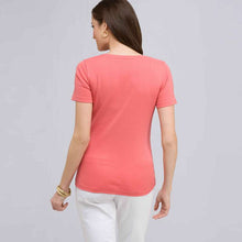 Load image into Gallery viewer, Short Sleeve V-Neck Tee-Light White-1