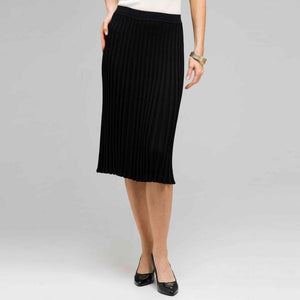 Long Pleated Skirt-Green-0