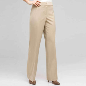 Flat Front Pant-White-0