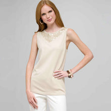 Load image into Gallery viewer, Beaded Tank-Green-0