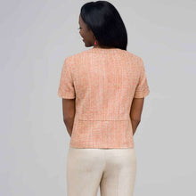 Load image into Gallery viewer, Tweed Short Sleeve Jacket.-Green-1