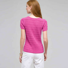 Load image into Gallery viewer, Scoop Neck Knit Top-Black-1