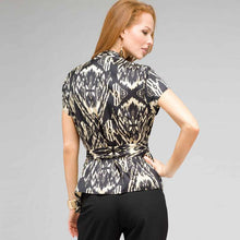 Load image into Gallery viewer, Tie Front Blouse-Green-1