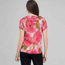 Load image into Gallery viewer, Ruffle Front Blouse.-Green-1
