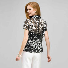 Load image into Gallery viewer, Ruffle Cascade Blouse.-Green-1