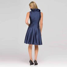 Load image into Gallery viewer, Ruffle Front A-Line Dress-Green-1