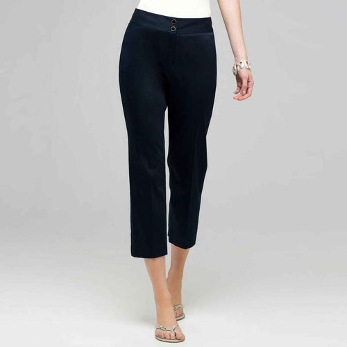 Crop Straight Leg Pant-Green-0