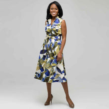 Load image into Gallery viewer, Floral Shirt Dress.-Green-0
