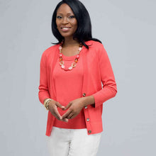 Load image into Gallery viewer, Ribbed Cardigan.-White-0