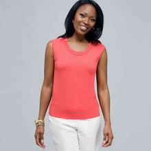Load image into Gallery viewer, Scoop Neck Shell.-White-0