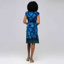 Load image into Gallery viewer, Floral Jersey Dress (Petite)-Green-2