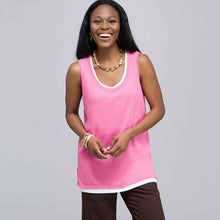 Load image into Gallery viewer, Double Layer Tank Top.-Green-0