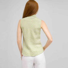 Load image into Gallery viewer, Ruffle Front Sleeveless Blouse.-Green-1