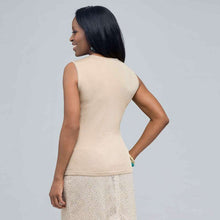 Load image into Gallery viewer, Sleeveless Twist Front Knit Top.-Green-1