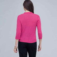 Load image into Gallery viewer, Woven Trimmed Cardigan.-Green-1