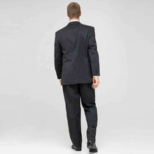 Load image into Gallery viewer, Charcoal Single Pleat Wool Suit-Green-1