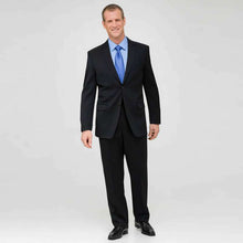 Load image into Gallery viewer, Black Flat Front Wool Suit-Green-0