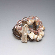 Load image into Gallery viewer, Pink and Brown Bracelet-Green-1