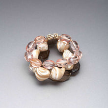 Load image into Gallery viewer, Pink and Brown Bracelet-Green-0